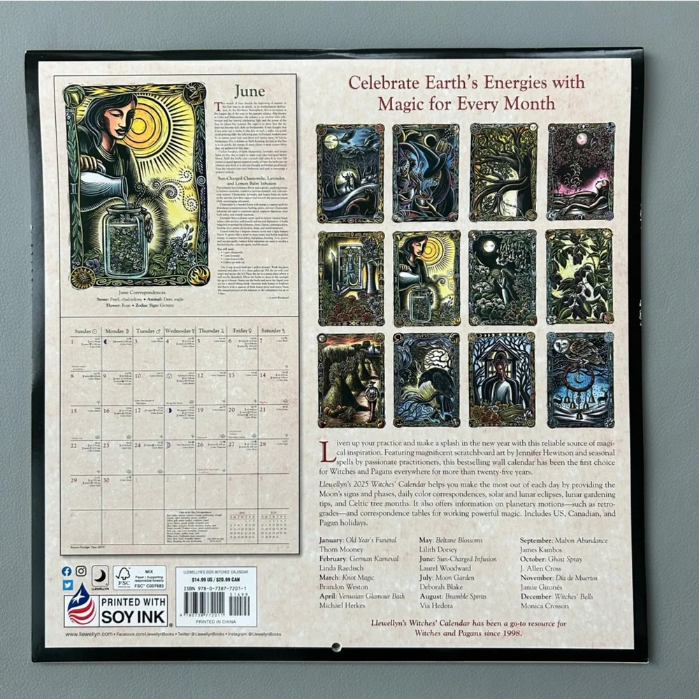New Llewelyn’s Witches' Calendar 2025